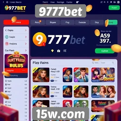 Interface do usuário no 9777bet é intuitiva e acessível